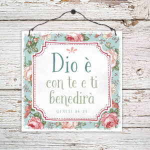 Quadretto in legno: Genesi 26:24