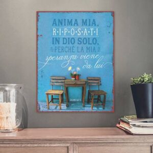Quadro in metallo: Salmo 62:5
