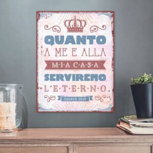 Quadro in metallo: Giosuè 24:15