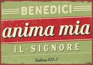 Quadro in metallo: Salmo 103:2