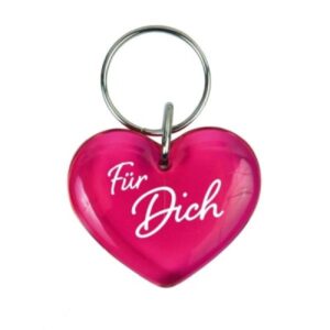 Schlüsselanhänger: Herz (pink)