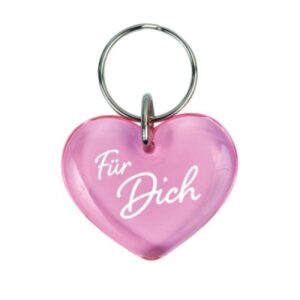 Schlüsselanhänger: Herz (rosa)