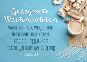 Postkarte: Gesegnete Weihachten