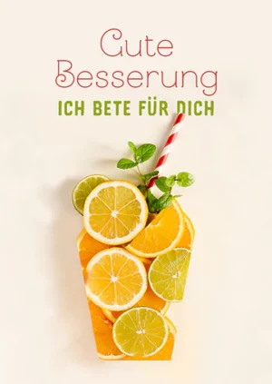 Postkarte: Gute Besserung - Ich bete für dich