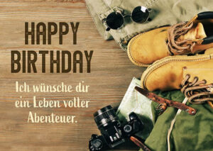 Postkarte: Happy Birthday