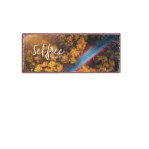 Metallschild: Set free