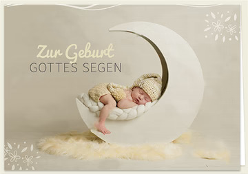 Doppelkarte Zur Geburt Gottes Segen ilovejesus.ch