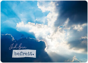 Postkarte Big Blessing: Ich bin befreit (XL Format)