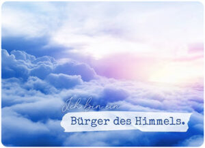 Postkarte Big Blessing: Ich bin ein Bürger des Himmels (XL Format)