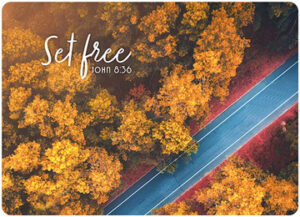 Postkarte Big Blessing: Set free (XL Format)