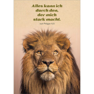 Postkarte: Alles kann ich durch den, der mich mächtig macht. (12 Stück)