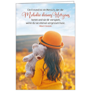 Faltkarte: Ein Freund ist ein Mensch ...
