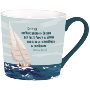 Tasse: Gott sei der Wind in deinen Segeln