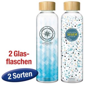Set: Glasflaschen (2-tlg.)