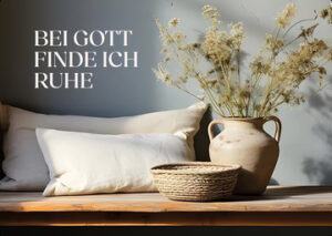 Postkarte: Bei Gott finde ich Ruhe