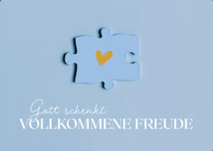 Postkarte: Gott schenkt vollkommene Freude