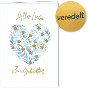 Faltkarte: Alles Liebe zum Geburtstag