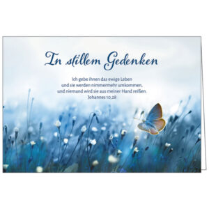 Faltkarte: In stillem Gedenken