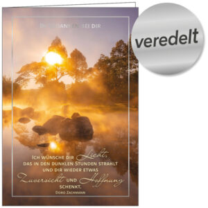 Faltkarte: In Gedanken bei dir