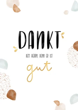 Postkarte: Dankt dem Herrn, denn er ist gut