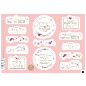 Stickerbogen: In seiner Hand