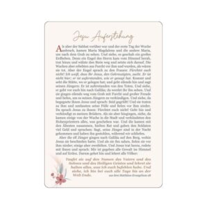 Postkarte: Auferstehungsgeschichte