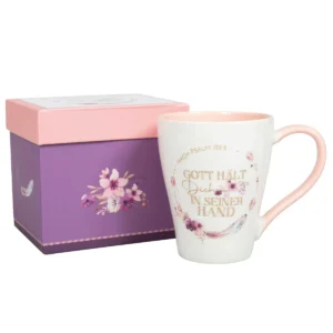 Tasse in Geschenkbox: Gott hält Dich in seiner Hand