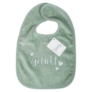 Lätzchen: geliebt (salbei)