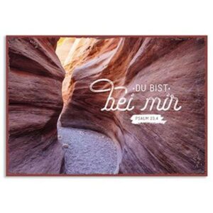 Metallschild: Du bist bei mir