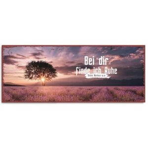 Metallschild: Bei dir finde ich Ruhe