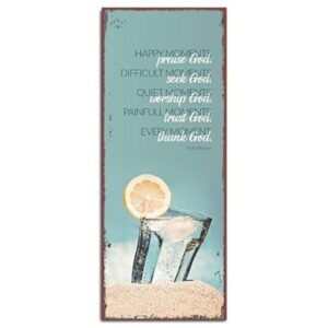 Metallschild: Happy Moments