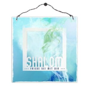 Holzschild: Shalom