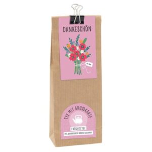 Tee mit Grußkarte: Dankeschön