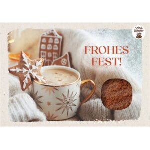 Schokokarte: Frohes Fest