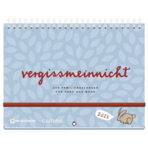 Familienkalender: Vergissmeinnicht 2025