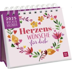 Mini-Wochenkalender: Herzenswünsche für dich 2025