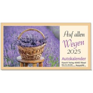 Autokalender: Auf allen Wegen 2025 (Nachfüllpack)