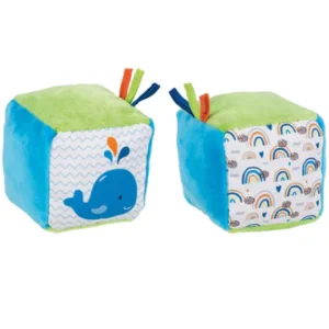 Stoffwürfel mit Knisterfolie und Glocke: Wal