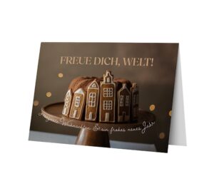 Faltkarte: Freue dich Welt