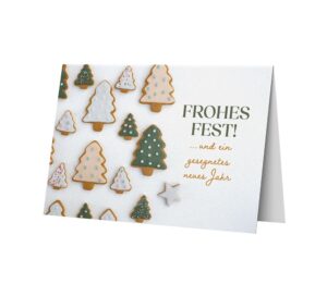Faltkarte: Frohes Fest und ein gesegnetes neues Jahr