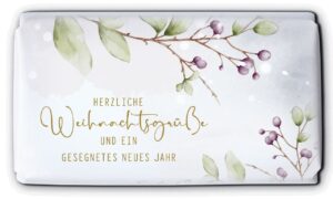 Schokolade: Herzliche Weihnachtsgrüße