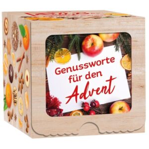 Adventskalender Roll-Box: Genussworte für den Advent