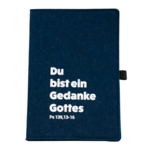 Notizbuch Filz A5 (blau)