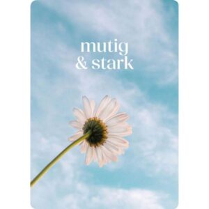 Postkarte: mutig & stark