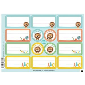 Stickerbogen: Löwe
