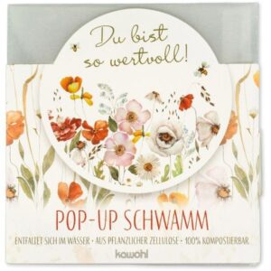 Pop-up Schwamm: Du bist so wertvoll!
