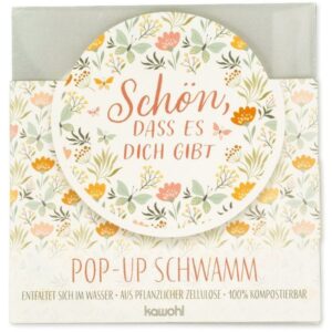 Pop-up Schwamm: Schön, dass es dich gibt