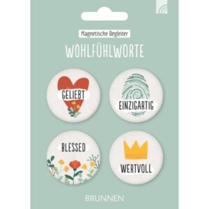Magnet-Set: Wohlfühlworte (4er)