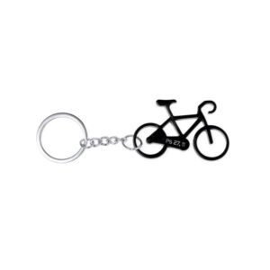Schlüsselanhänger: Fahrrad (schwarz)
