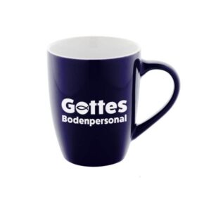 Tasse: Gottes Bodenpersonal (blau)